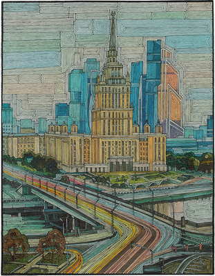 Забиронин Андрей Николаевич. Вид на седьмую высотку Москвы 